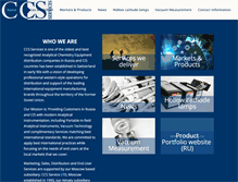 Tablet Screenshot of ccsservices.ch